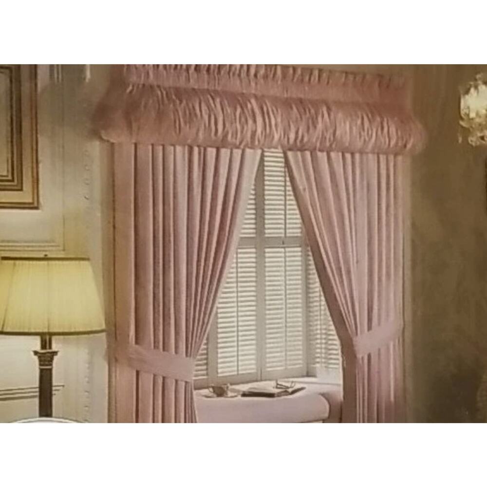 Croscill New Old Stock Sundance Blouson Valance Dusty Rose Pink Rare Vintage
